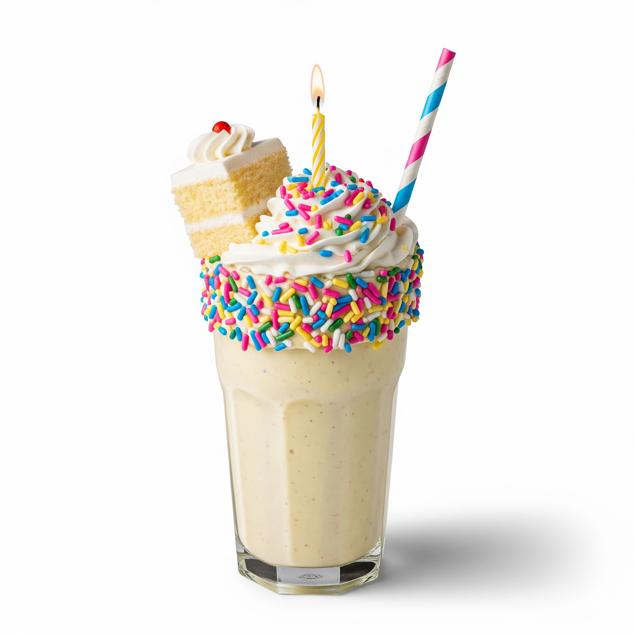 Vanilla Birthday Cake Milkshake CarnaliTEA